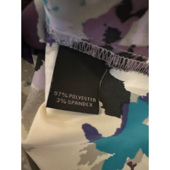 Investments Womens XL Abstract Print Button-Down Shirt Wearable Art Career - Picture 4 of 5